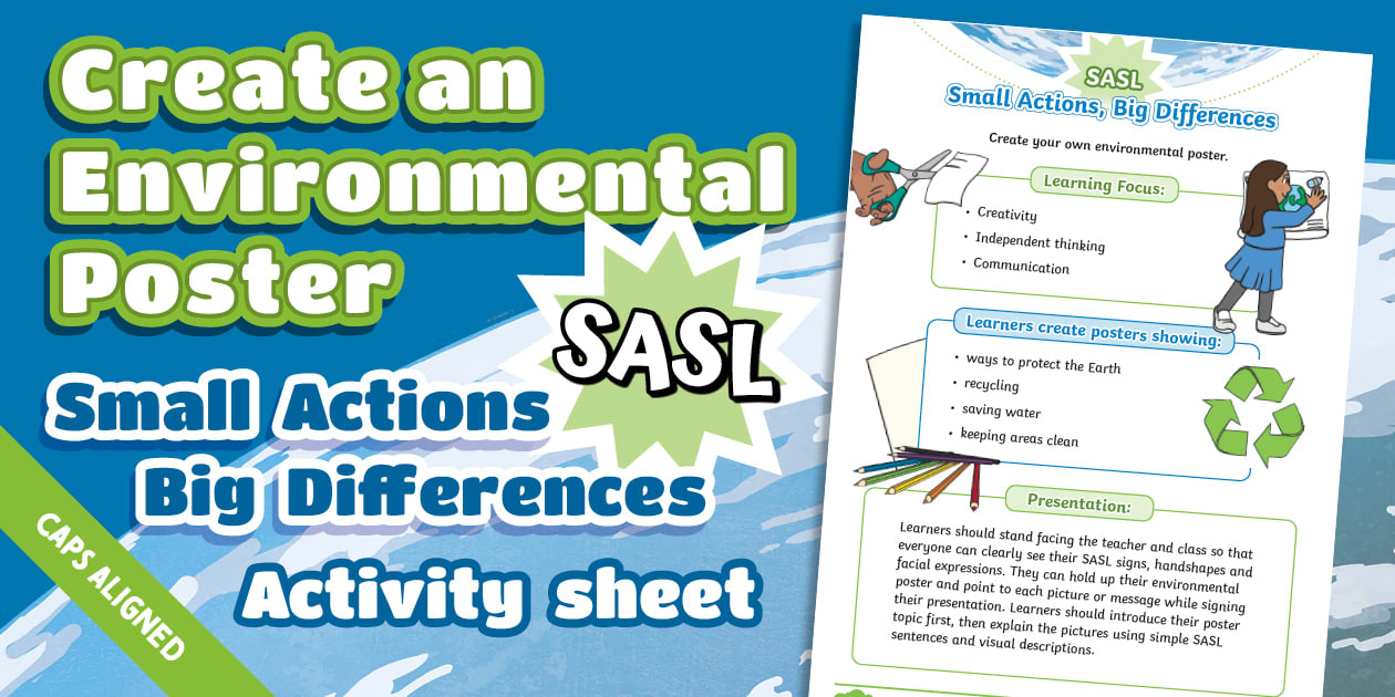 FP - SASL - Create an Environmental Poster - Activity Sheet