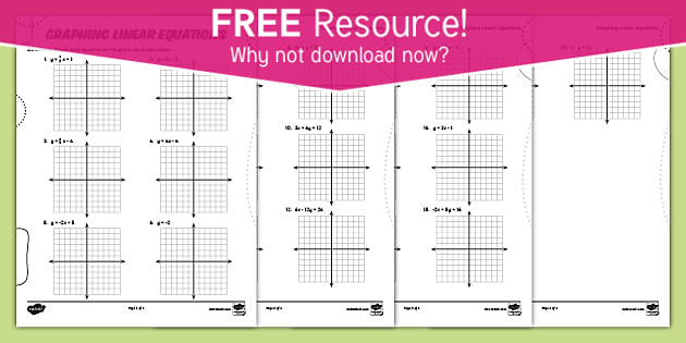 FREE Download Printable Graphing Linear Inequalities Worksheets [PDFs]