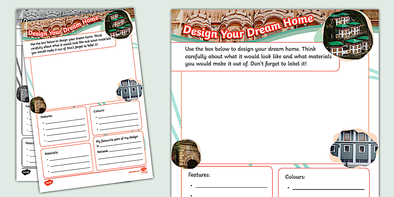 Design Your Dream Home Worksheet