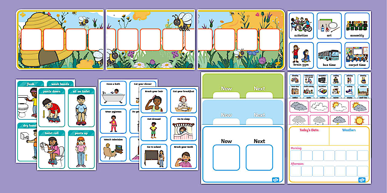 Eyfs visual timetable resource pack twinkl twinkl