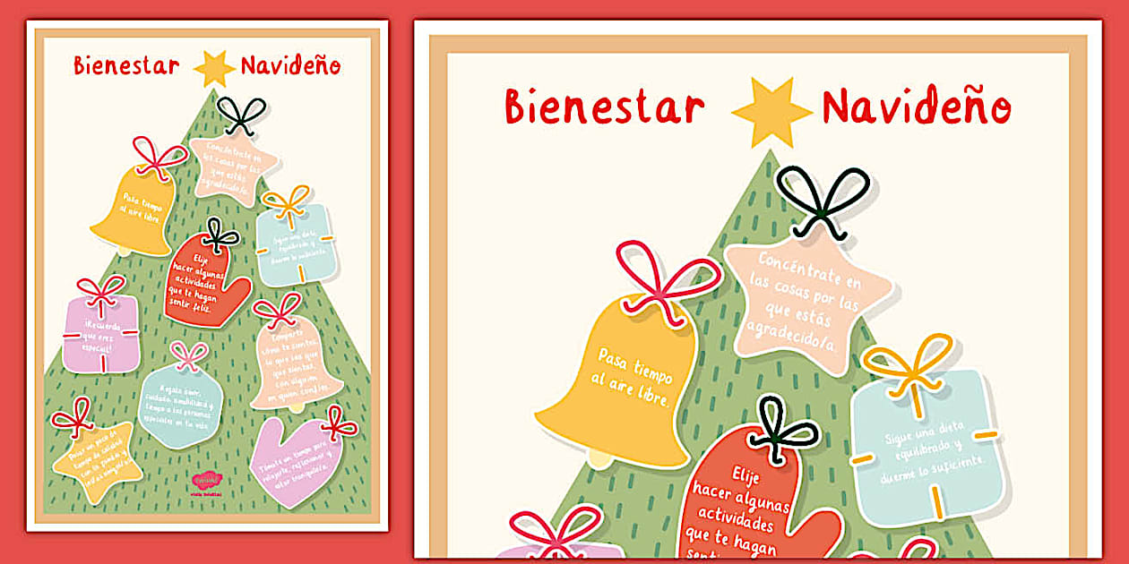 Póster: Bienestar Navideño - Twinkl Art Gallery - Twinkl