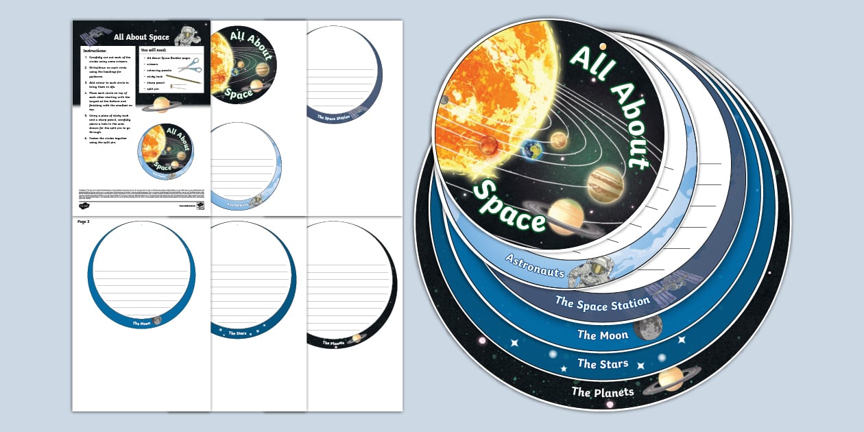 All About Space Circles Booklet