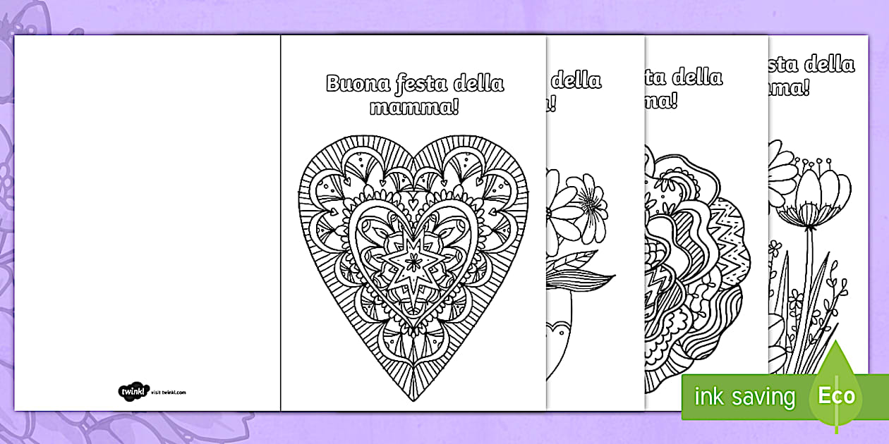 Biglietti Mandala per Festa della Mamma | Scuola Primaria