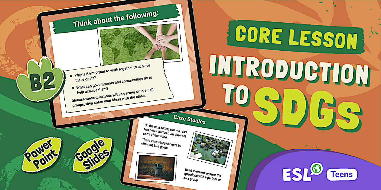 ESL Sustainable Development Goals: Introduction Lesson [Teens, B2]