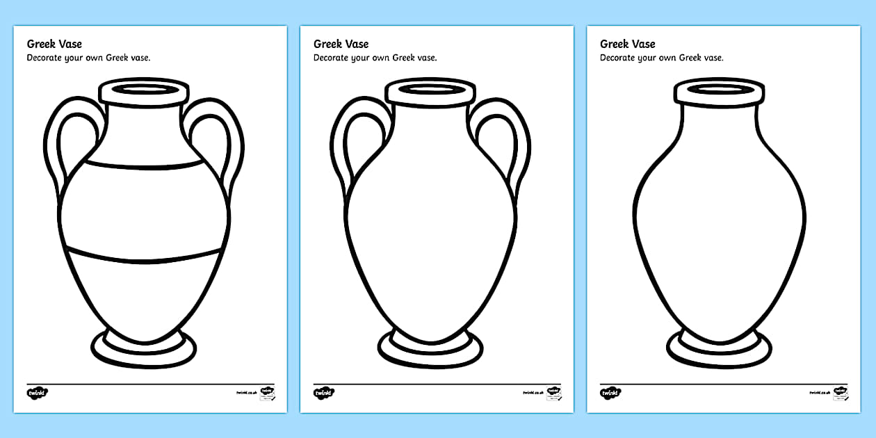 Greek Vase Design Sheet Pottery Designs KS2