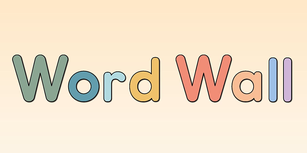 Word Wall Bulletin Board Lettering teacher Made Twinkl Word Wall Bulletin Board Lettering teacher Made Twinkl