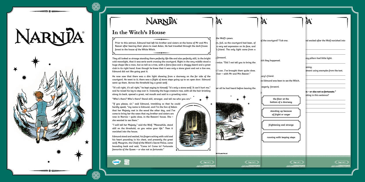 The Lion, the Witch and the Wardrobe: Reading Comprehension