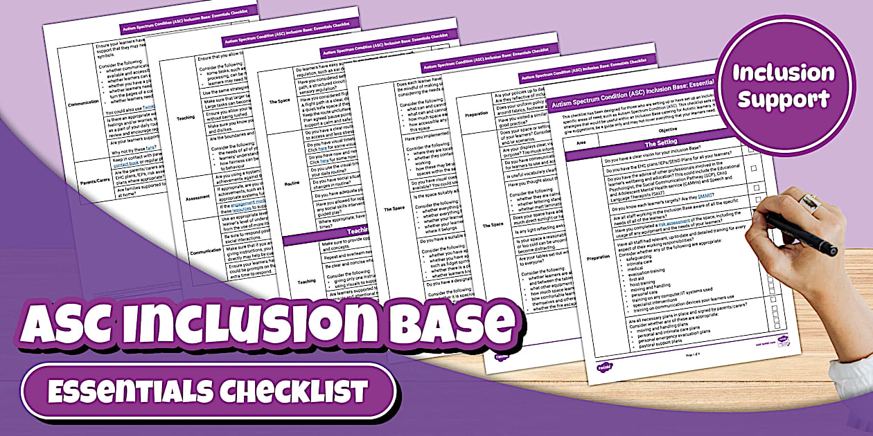 ASC Inclusion Base Checklist for SEND