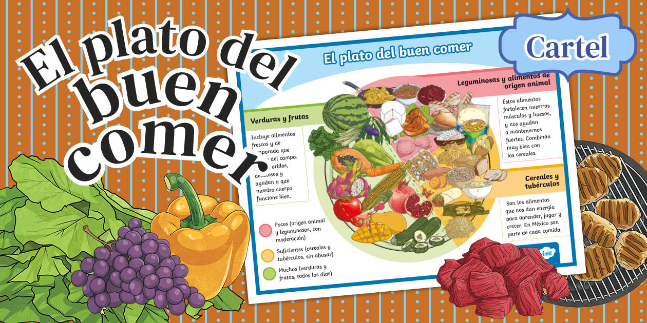El plato del buen Comer con sabor mexicano