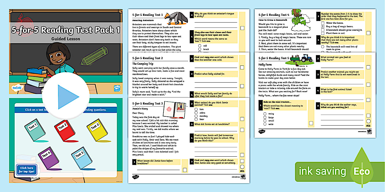 Year 2 SATs Reading Test Pack | SATs Survival | Twinkl
