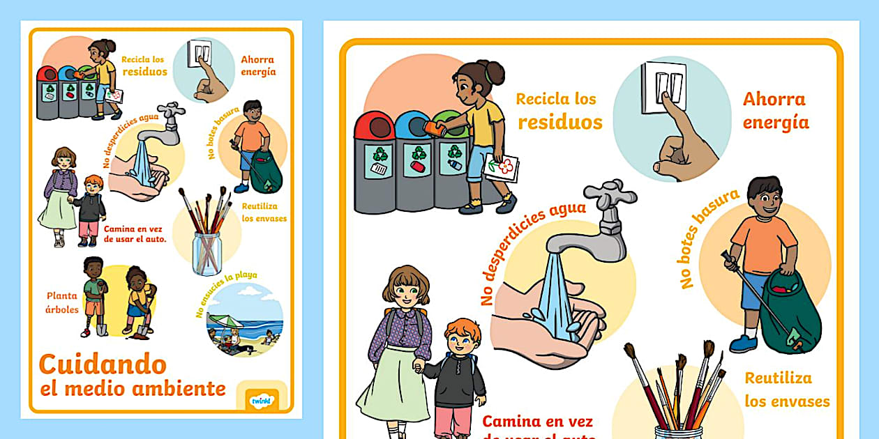 FREE! - GRATIS Afiche sobre el cuidado del medio ambiente | Twinkl