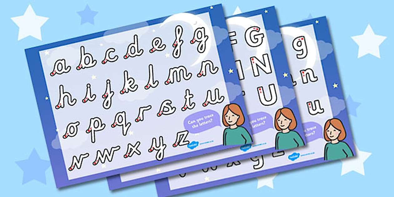 Cursive Light and Dark Themed Letter Writing Worksheet