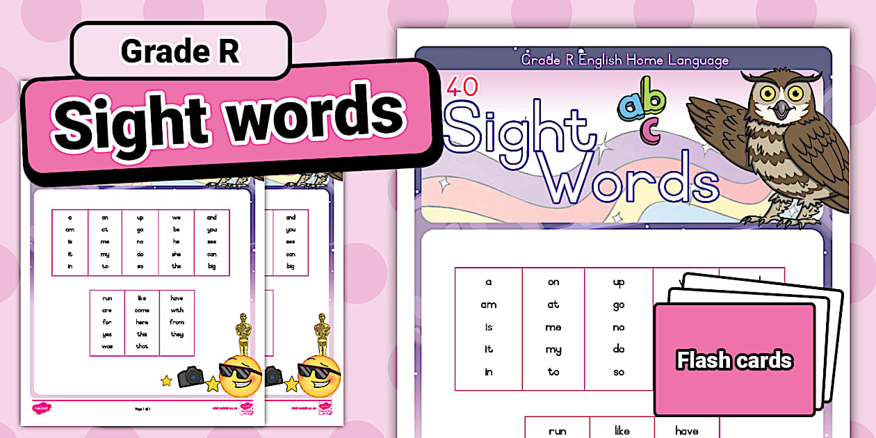 Sight Words for Grade R
