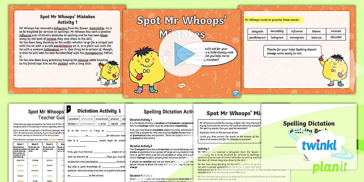 PlanIt Spelling Year 6 Term 3A