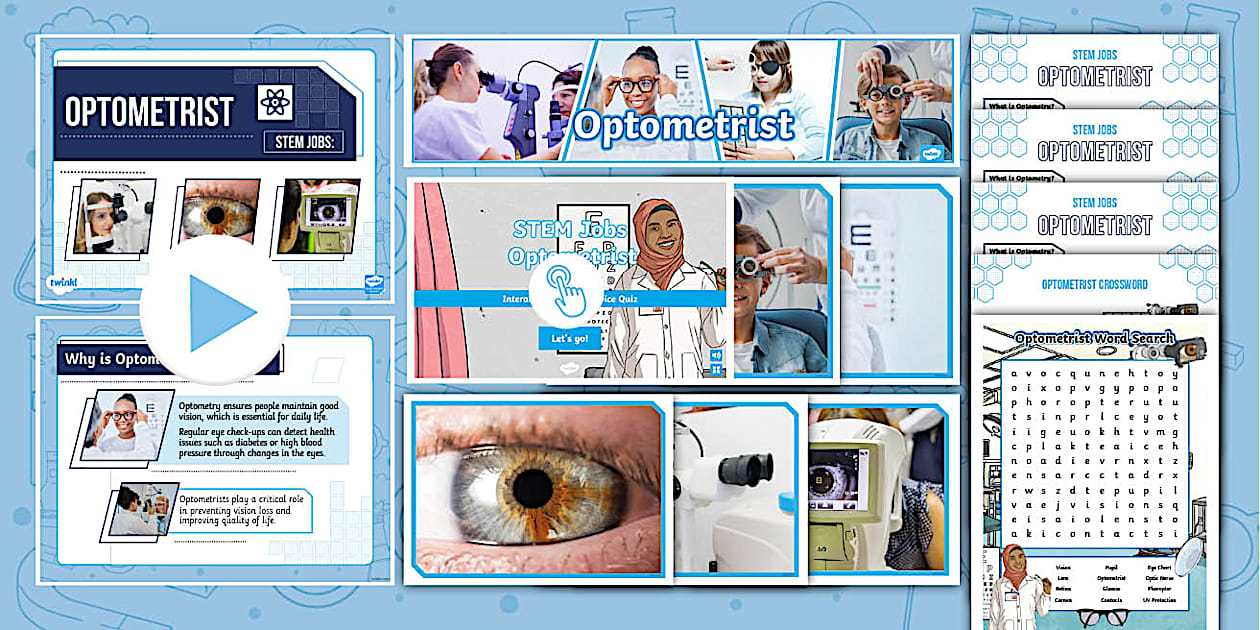 STEM Jobs: Optometrist Resource Pack (Teacher Made) Twinkl