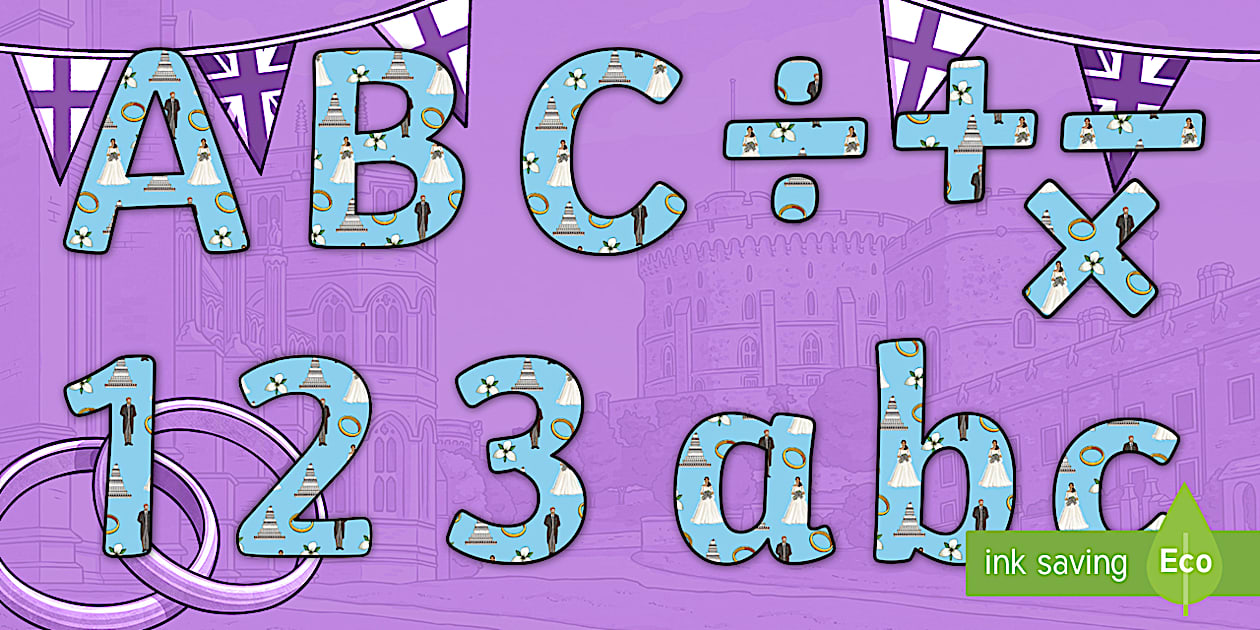 Display Lettering Ks2 KS2 The Royal Wedding Display Lettering (teacher made)