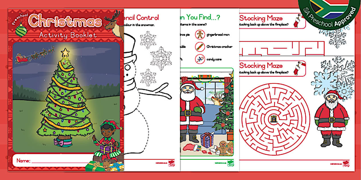 Preschool Christmas Activity Booklet - Za Ca 1721811635 Preschool Christmas Activity Booklet Ver 1 