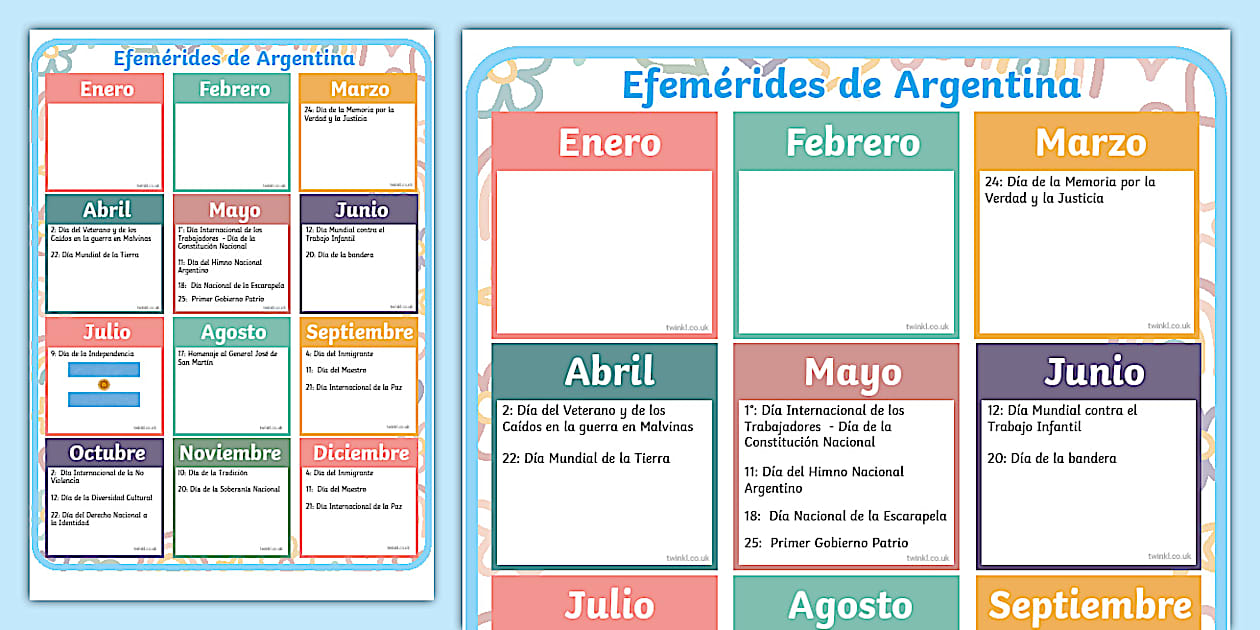 P ster Efem rides De Argentina teacher Made Twinkl