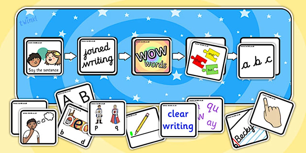 Editable Writing Target Cards Arrows
