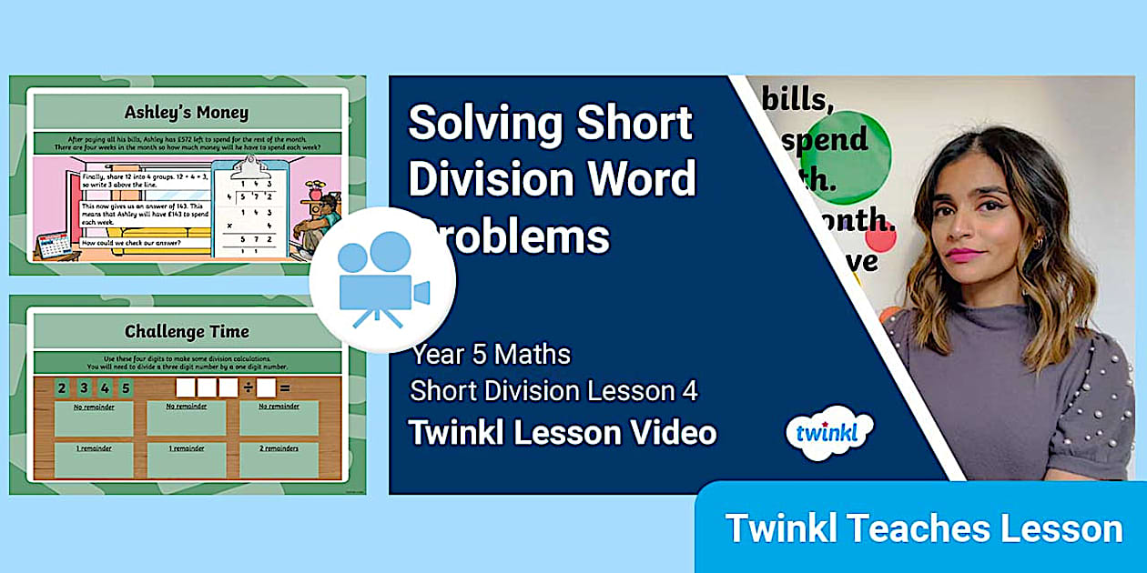 Year 5 Ages 9 10 Short Division Video Lesson 4 year 5 ages 9 10 short division video lesson 4