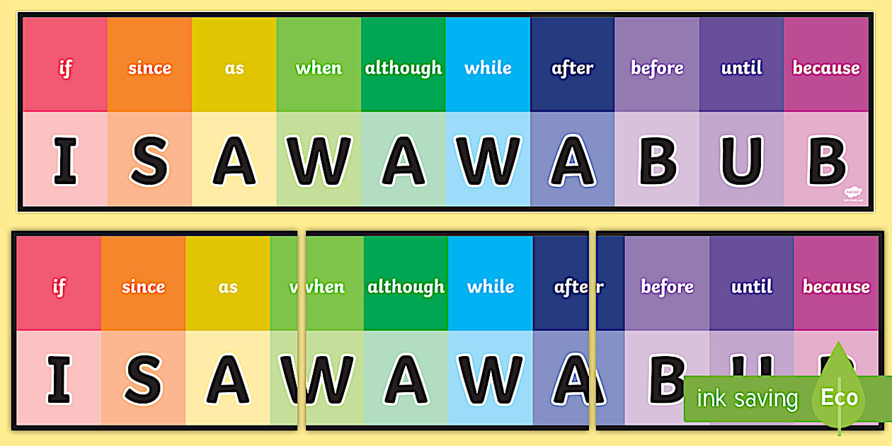 Editable I SAW A WABUB Display Banner (teacher made) — free download