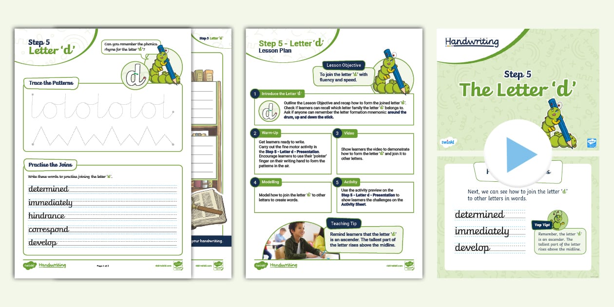 Step 5 Joined Handwriting Letter ‘d’ Pack (teacher made)