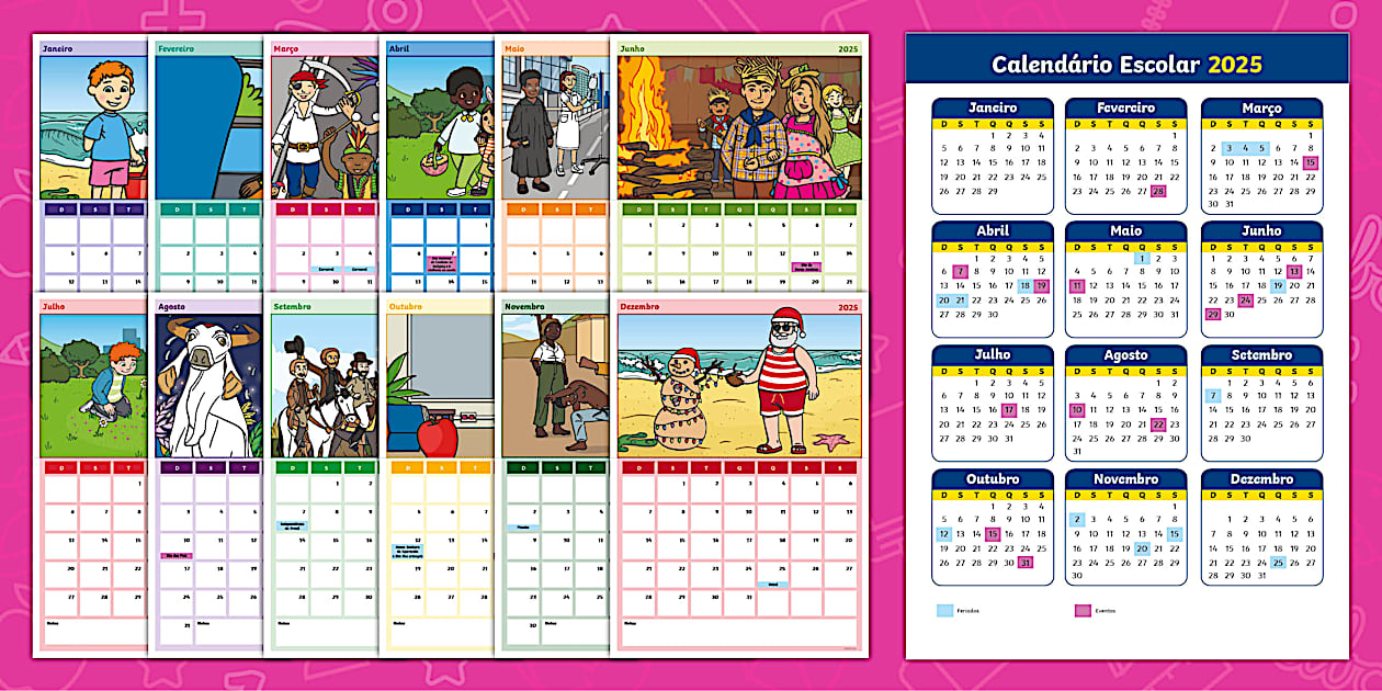 Calendário escolar 2025 porto alegre