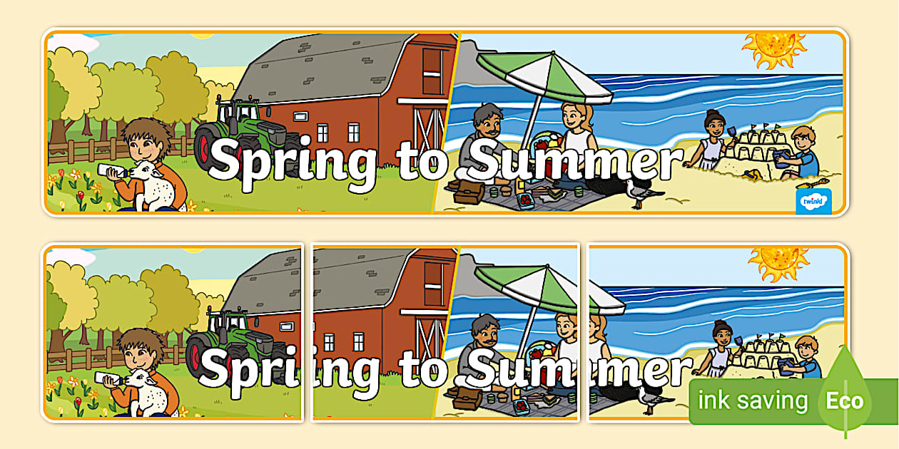 Spring to Summer Display Banner (teacher made) - Twinkl