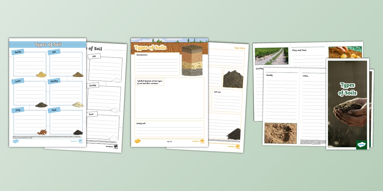 Types of Soils Writing Template Pack (teacher made) - Twinkl