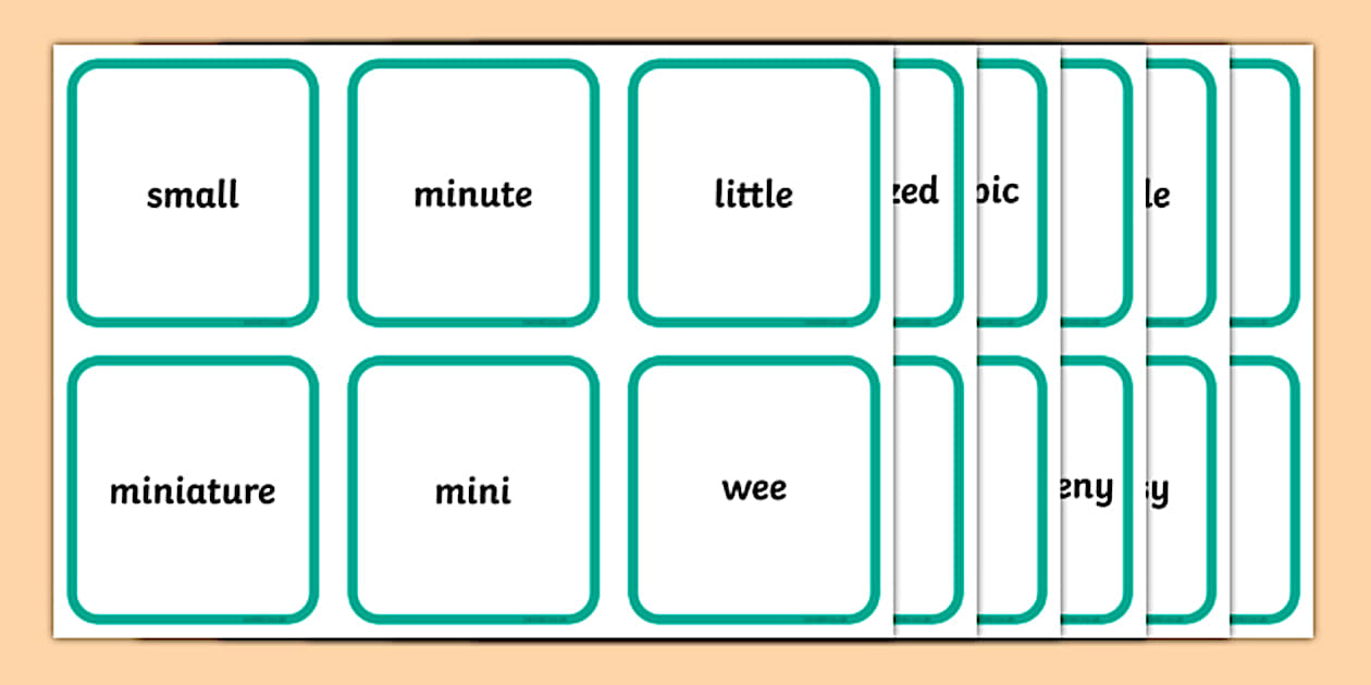 Diminutives Matching Cards (l'insegnante ha fatto) - Twinkl