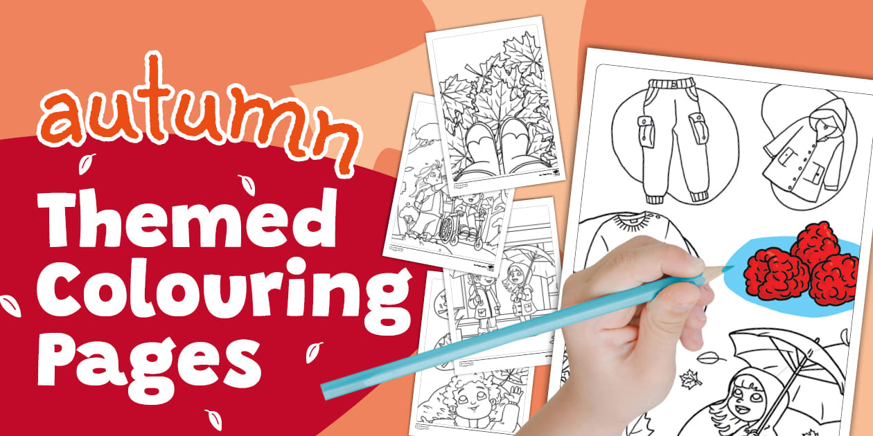 Let's Look at Autumn Colouring Pages