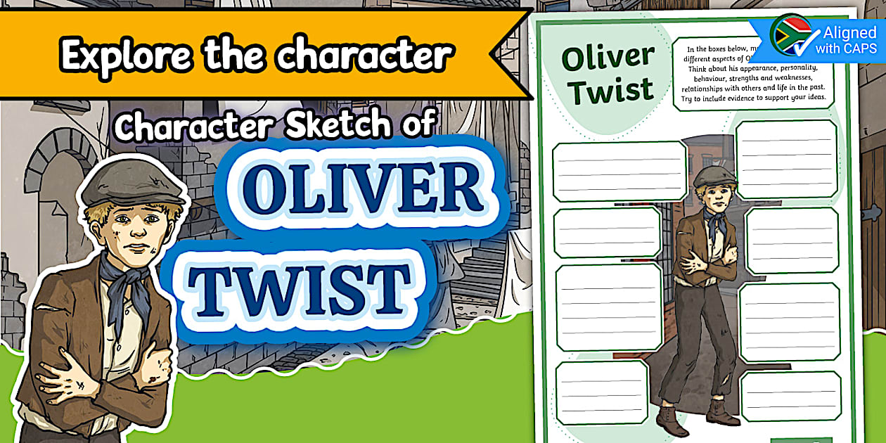 Character Sketch of Oliver Twist Writing Template