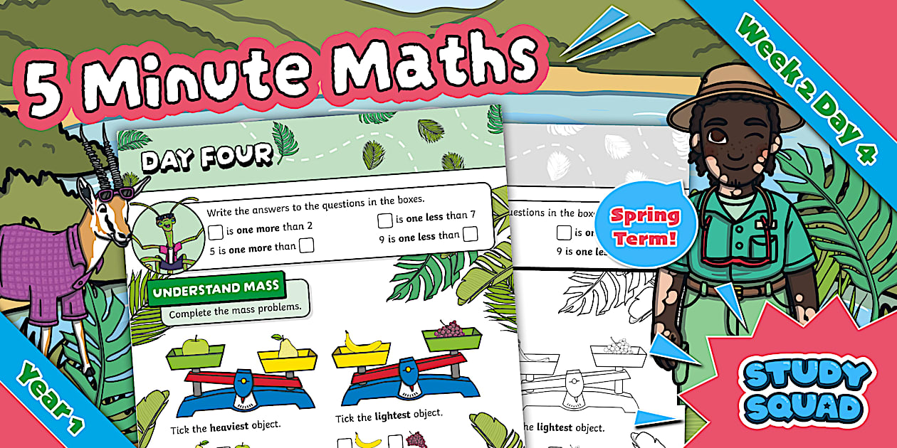👉 Study Squad 5 Minute Maths - Year 1 Spring - Week 2 Day 4