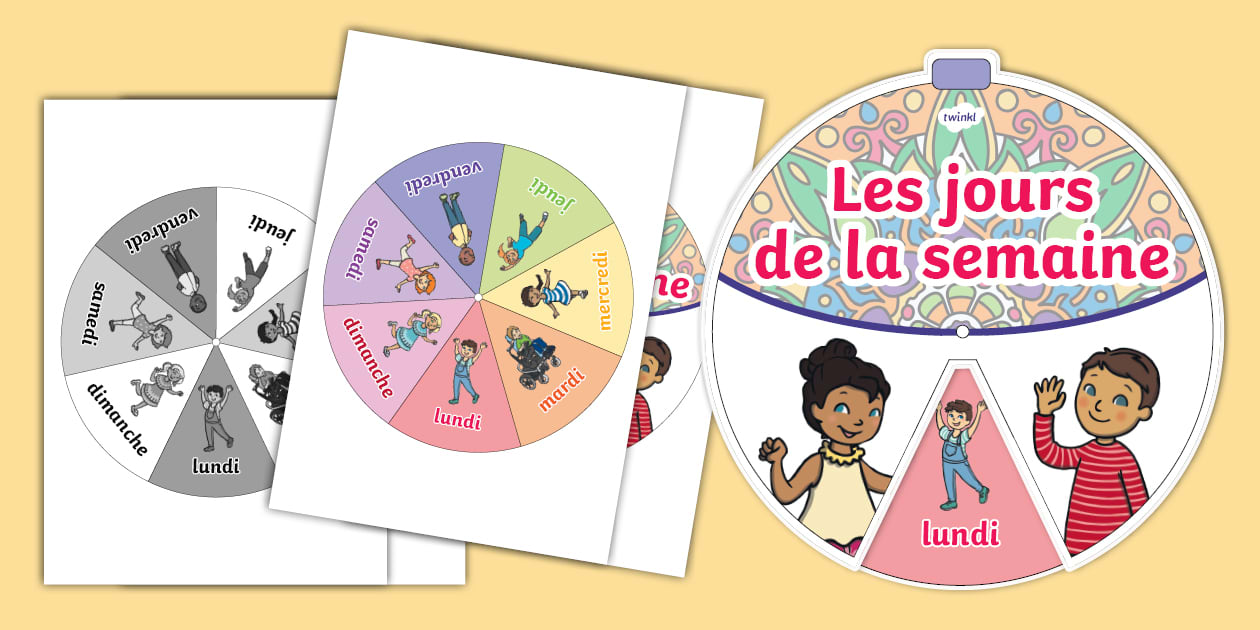 Roue : Les jours de la semaine (teacher made) - Twinkl