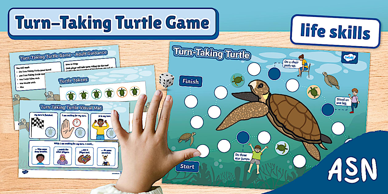 Turn-Taking Turtle Board Game