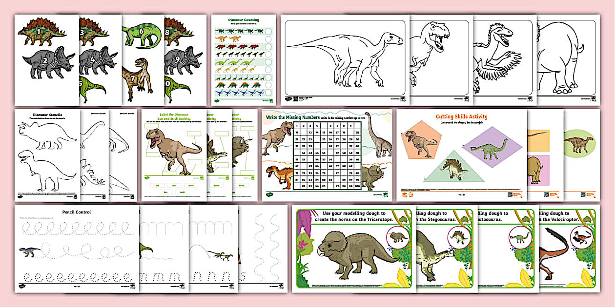 Top Ten Dinosaurs Activity Pack