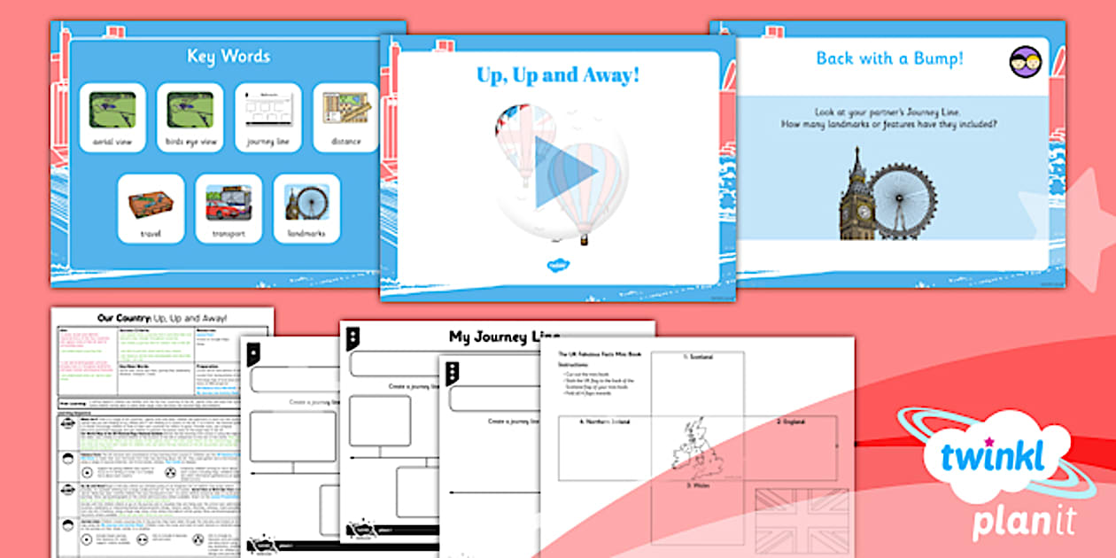 Geography: Our Country Unit: Up, Up and Away! Year 1 Lesson Pack 3