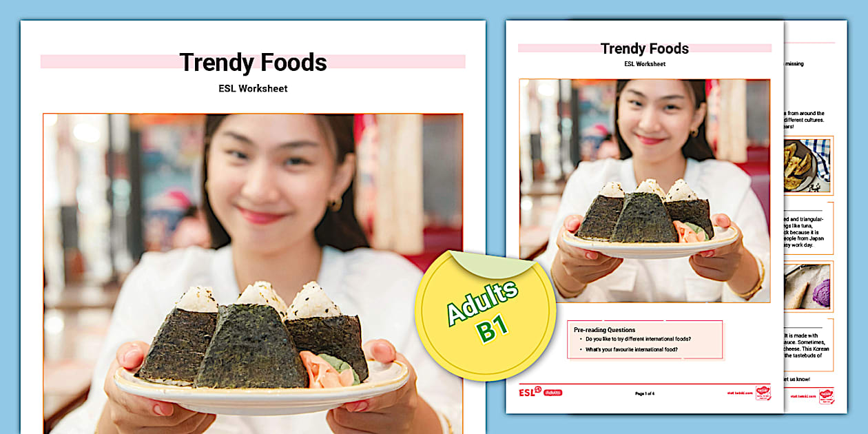 ESL Lesson Plan on Food for Intermediate Learners | Twinkl