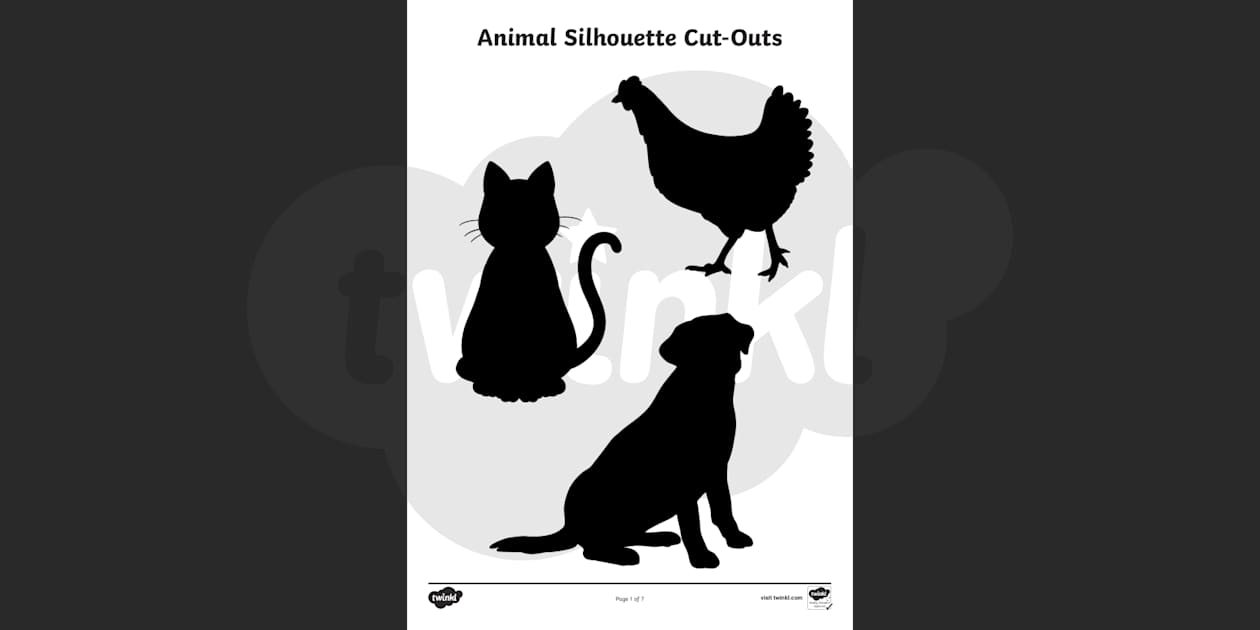 animal silhouette templates