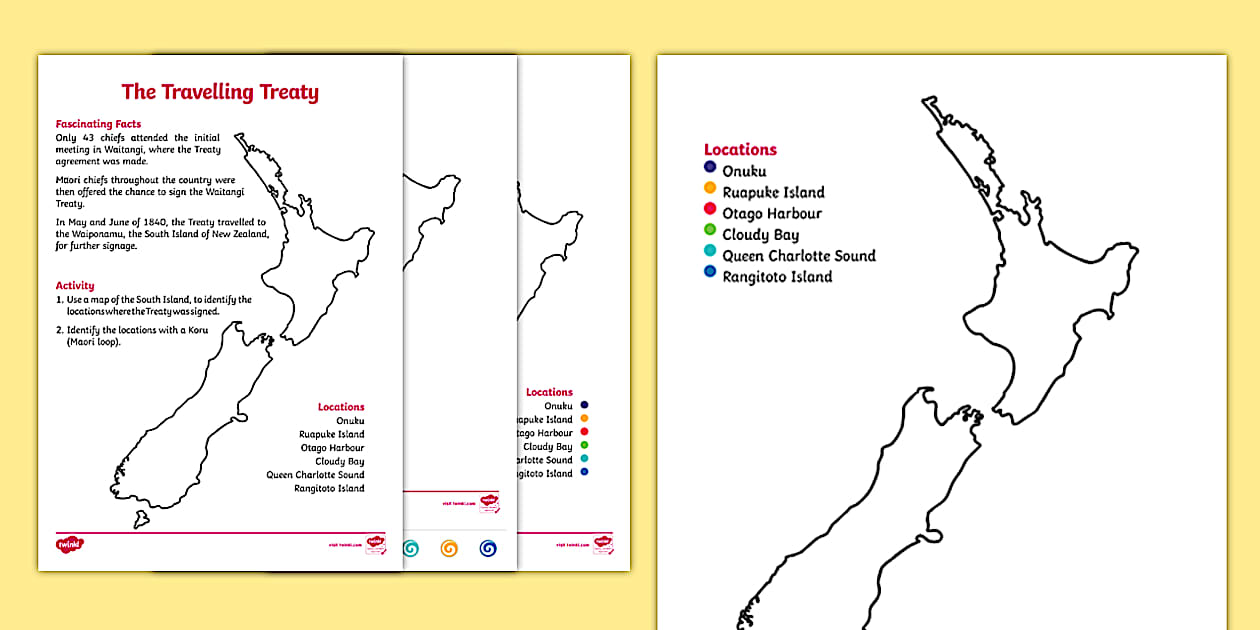 Treaty of Waitangi Worksheet - Teaching Resource - Twinkl