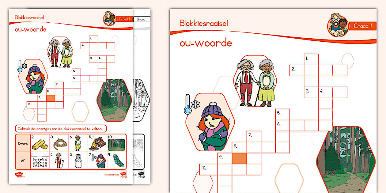 Graad 1 Klanke Blokkiesraaisel ou