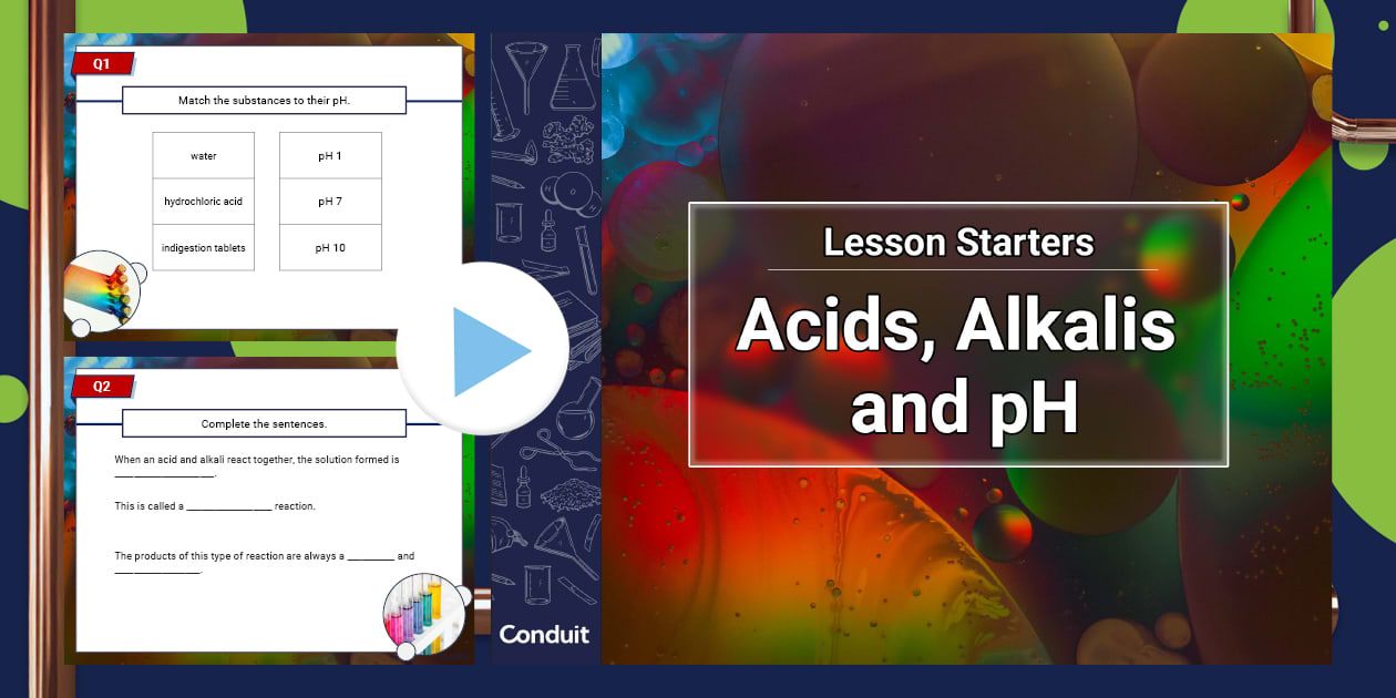 Acids, Alkalis, pH Lesson Starters PowerPoint (teacher made)