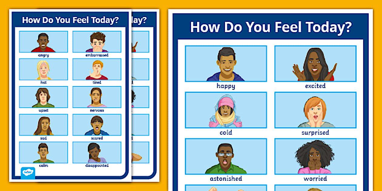 SEND Older Learners - How Do You Feel Today? Emotions Chart
