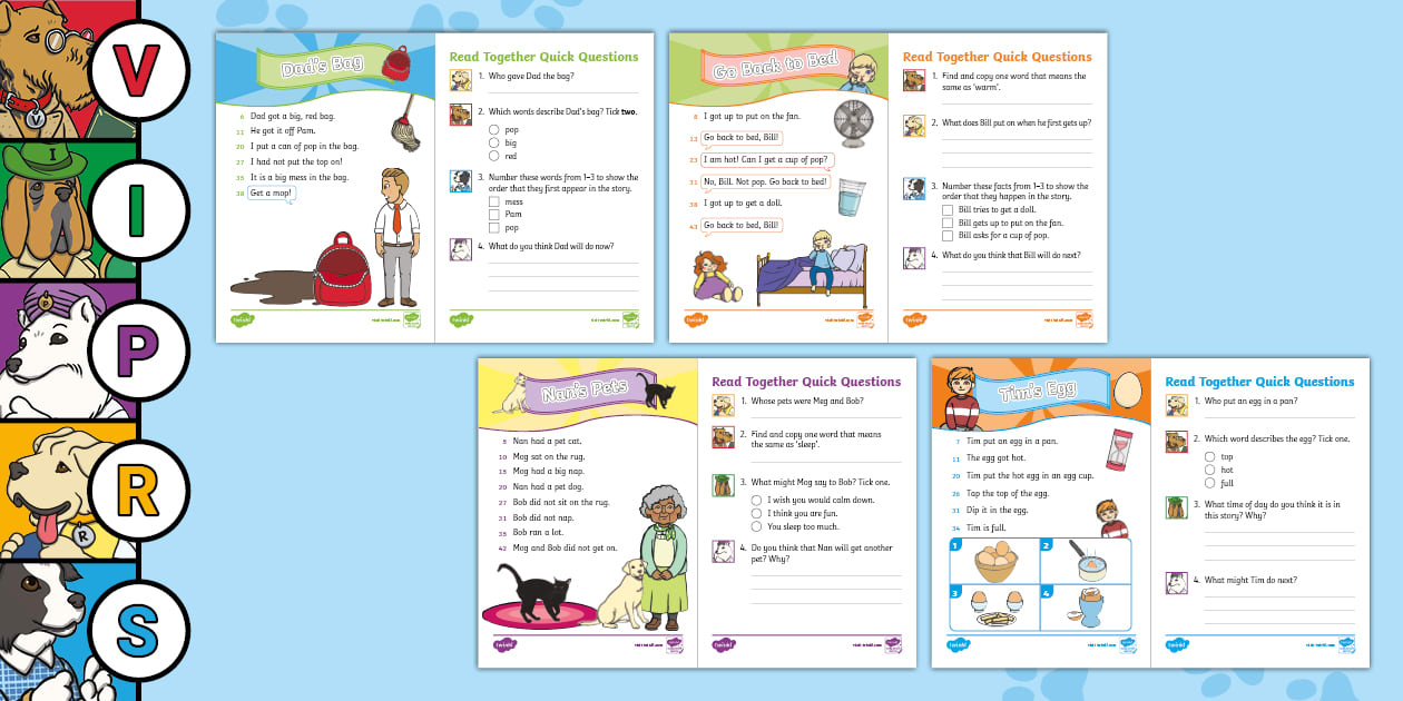 Phase 2 Phonetically Decodable 60 Second Reads Pack 2
