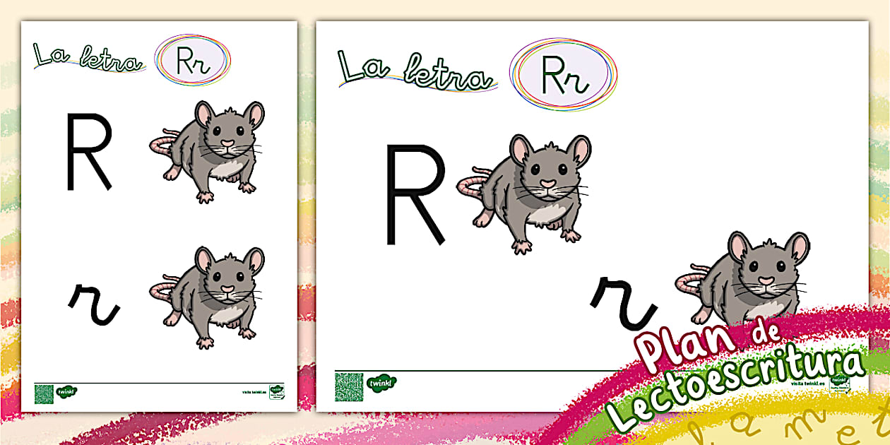 Plan de lectoescritura: La letra R - Póster (teacher made)