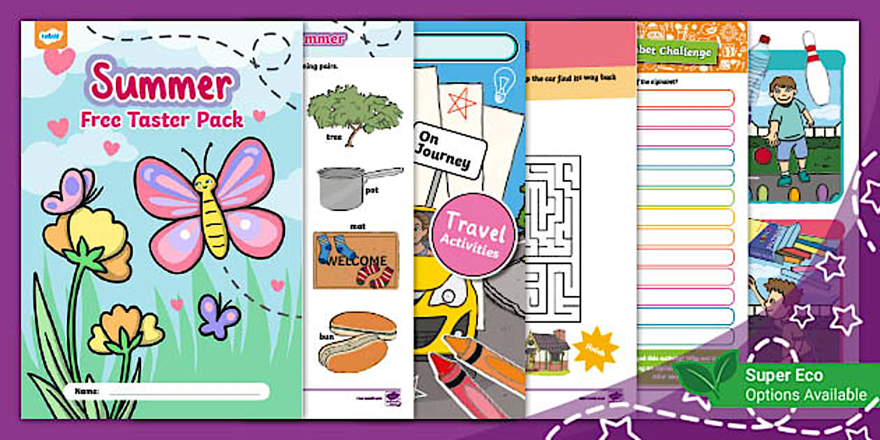 Free Summer Activities Taster Pack (Hecho por educadores)