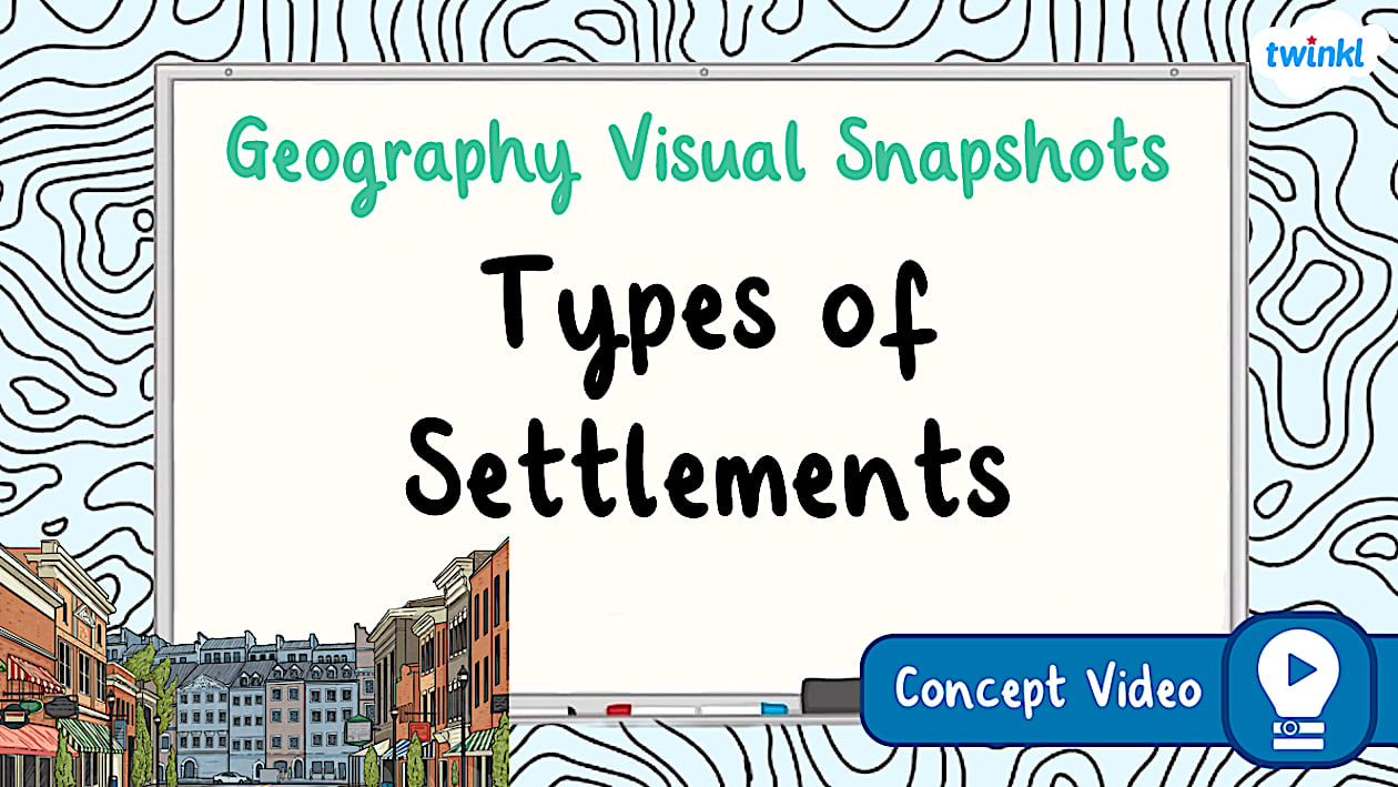 Types of Settlements Geography Concept Video Twinkl