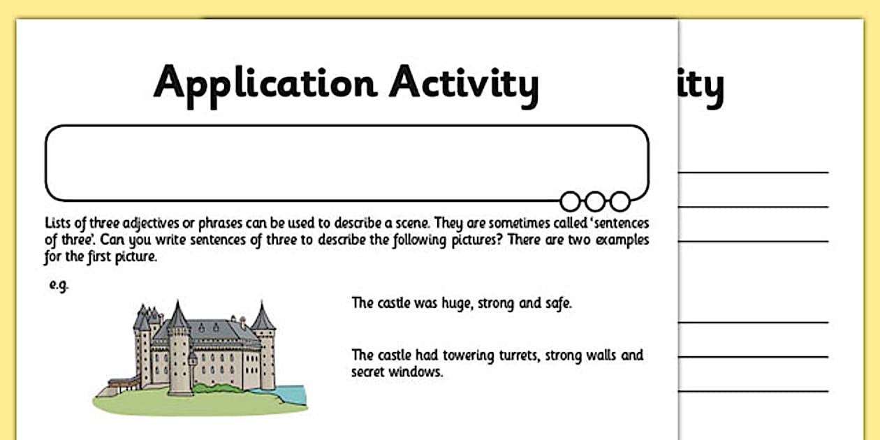 KS1 Using Commas: Separate Items in a List Application