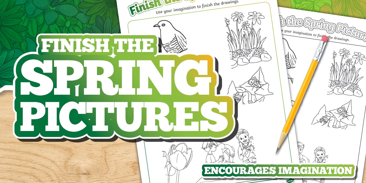 Finish the Spring Picture Worksheet