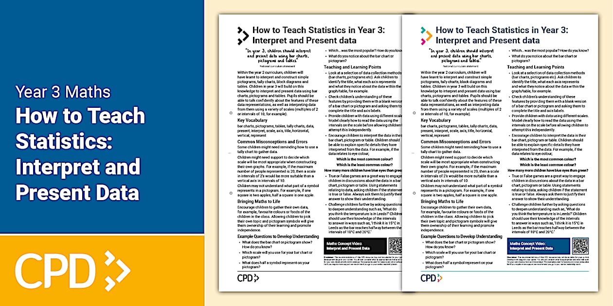 How to Teach Statistics in Year 3: Interpret and Present data